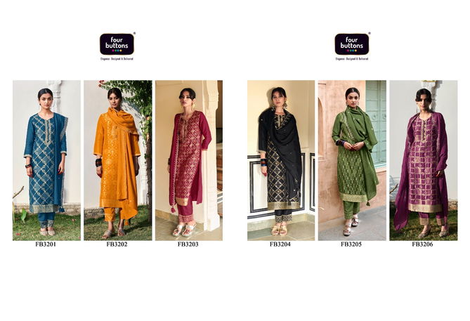 Banaras 3 By Four Buttons Readymade Salwar Kameez
